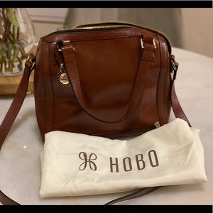Authentic Hobo brown leather crossbody!
